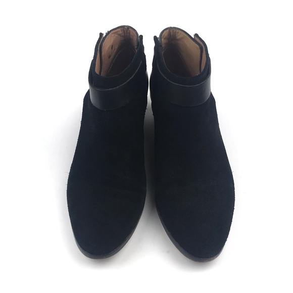 Madewell | Black Charley Collard Stud Ankle Bootie - Picture 2 of 7